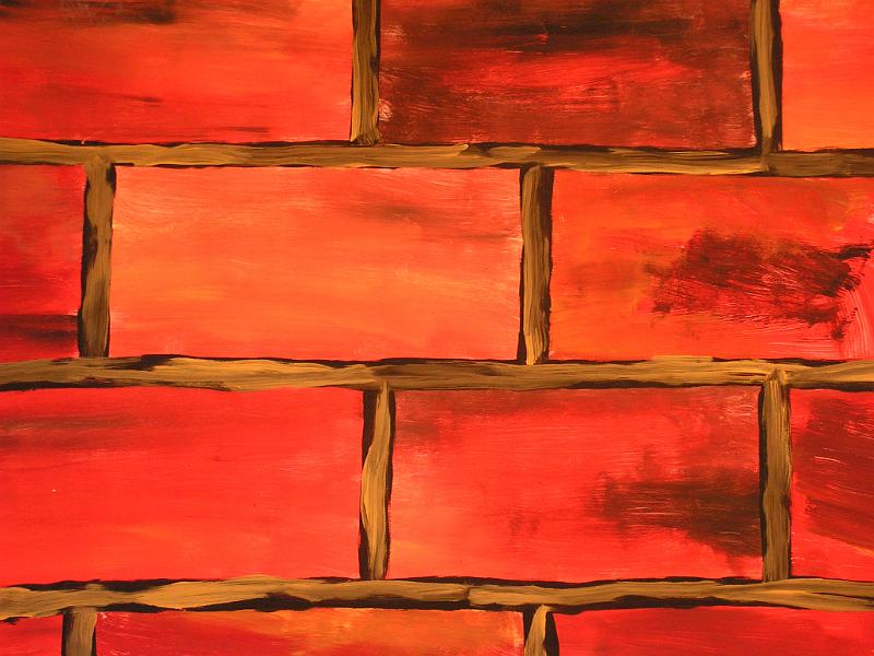 Lebendige Ziegel 1-3 (Theaterdeko), 2004 Tempera-Karton, 70x100.jpg